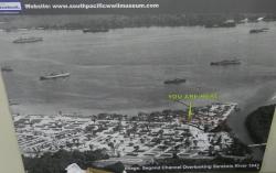 World War II photo of part of Luganville